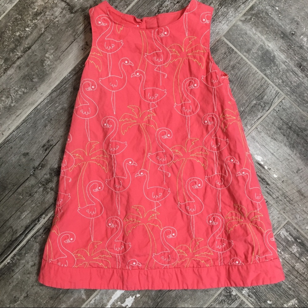 Gymboree girls’ embroidered flamingo dress, 2t